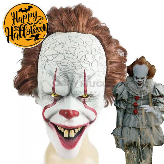 【In Stock】Movie It Cosplay Pennywise Mask Props Prop 1000