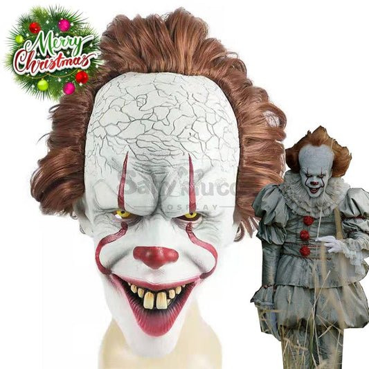 【In Stock】Movie It Cosplay Pennywise Mask Props Prop 1000