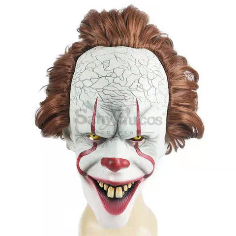 【In Stock】Movie It Cosplay Pennywise Mask Props Prop