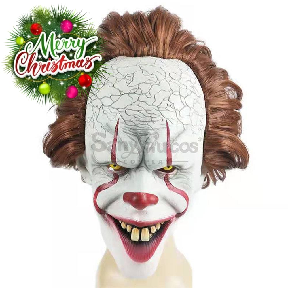 【In Stock】Movie It Cosplay Pennywise Mask Props Prop