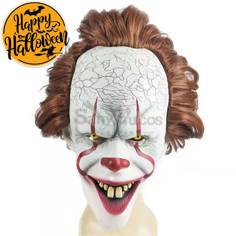 【In Stock】Movie It Cosplay Pennywise Mask Props Prop
