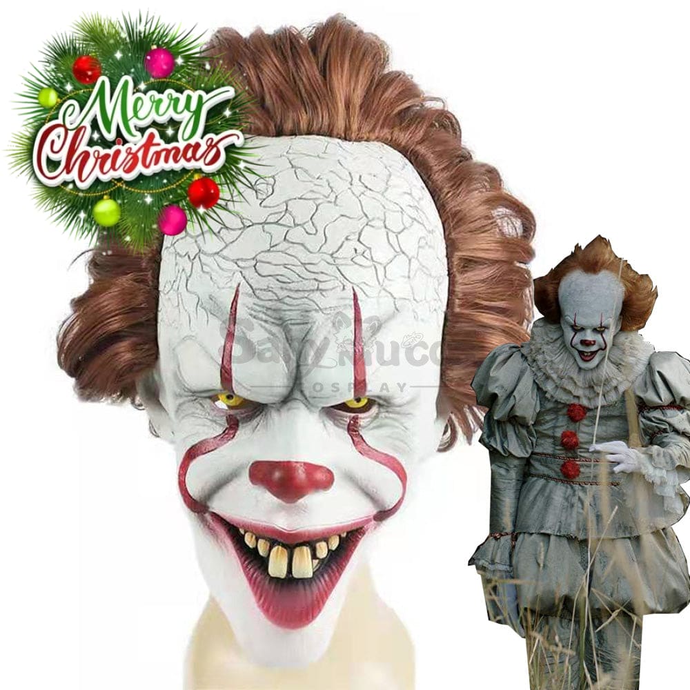 【In Stock】Movie It Cosplay Pennywise Mask Props Prop