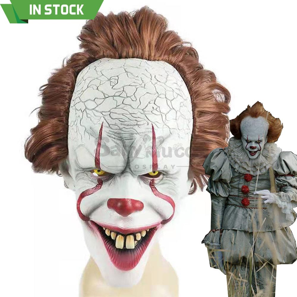 【In Stock】Movie It Cosplay Pennywise Mask Props Prop