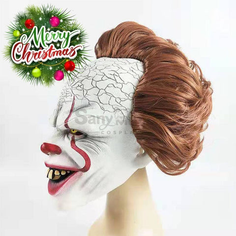 【In Stock】Movie It Cosplay Pennywise Mask Props Prop