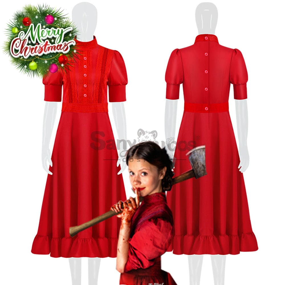【In Stock】Movie Pearl Cosplay Red Dress Costume Costumes