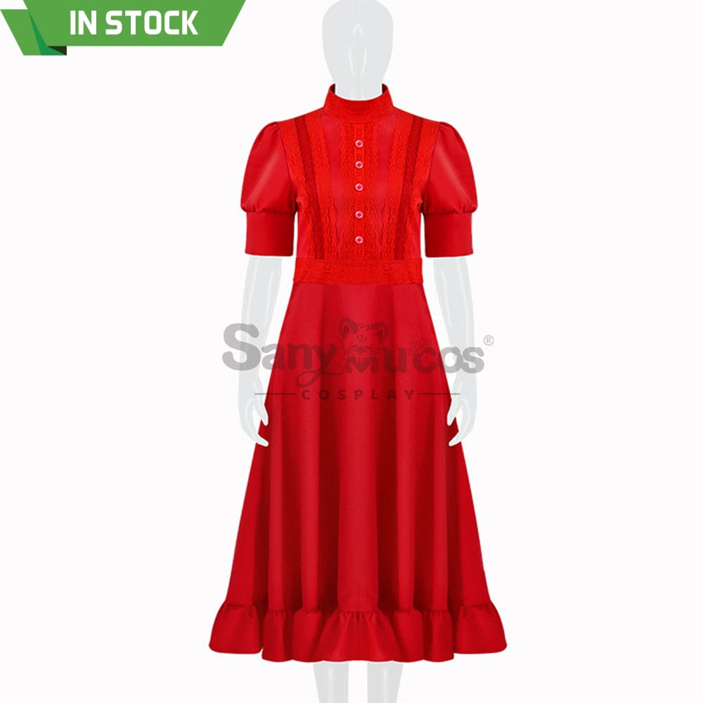 【In Stock】Movie Pearl Cosplay Red Dress Costume Costumes