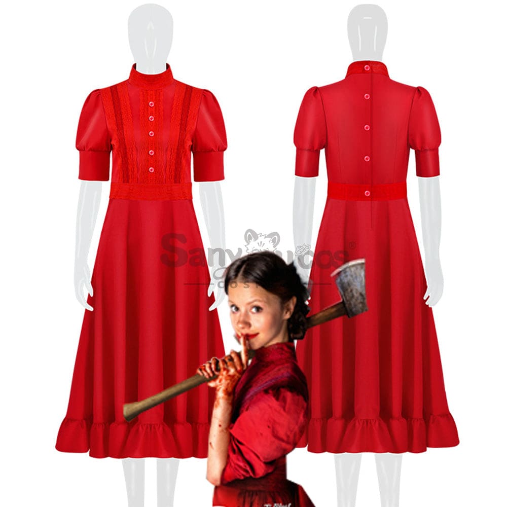 【In Stock】Movie Pearl Cosplay Red Dress Costume Costumes