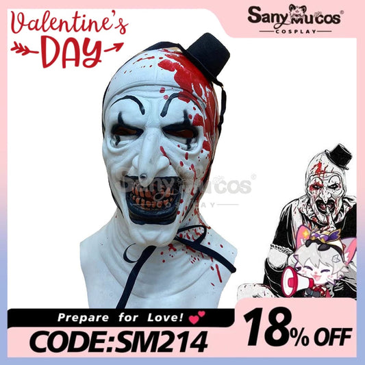 【In Stock】Movie Terrifier Cosplay Art The Clown Mask Prop 1000