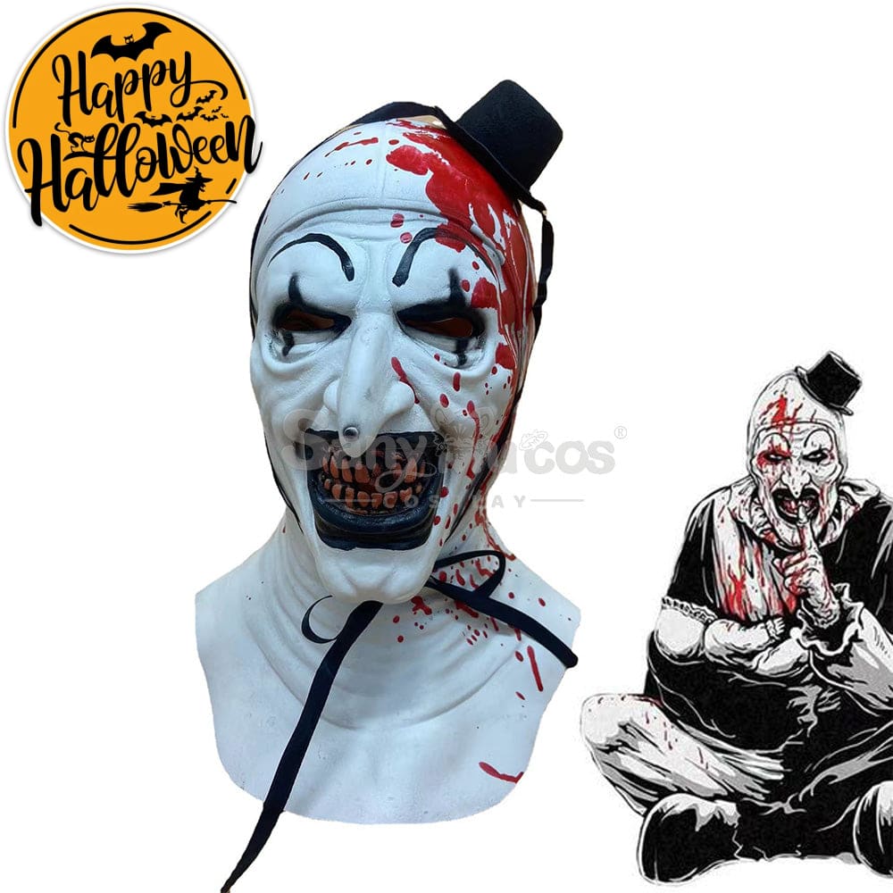 【In Stock】Movie Terrifier Cosplay Art The Clown Mask Prop