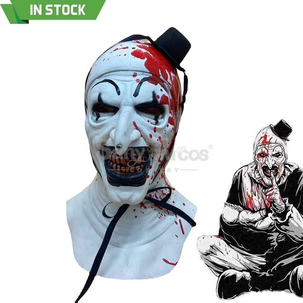 【In Stock】Movie Terrifier Cosplay Art The Clown Mask Prop