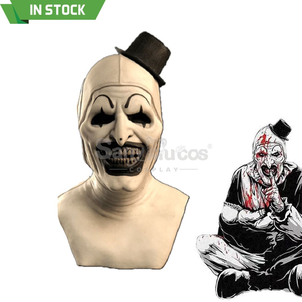 【In Stock】Movie Terrifier Cosplay Art The Clown Mask Prop