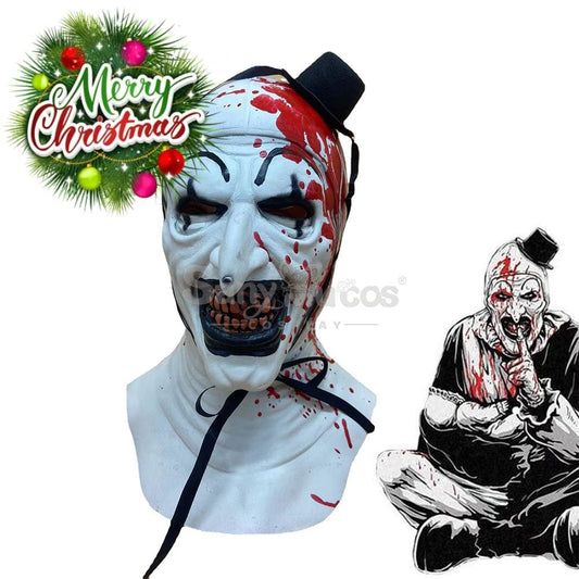 【In Stock】Movie Terrifier Cosplay Art The Clown Mask Prop 1000