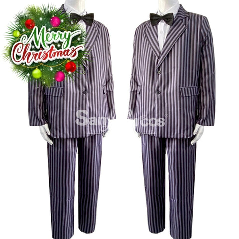 【In Stock】Movie The Addams Family Cosplay Gomez Costume Costumes