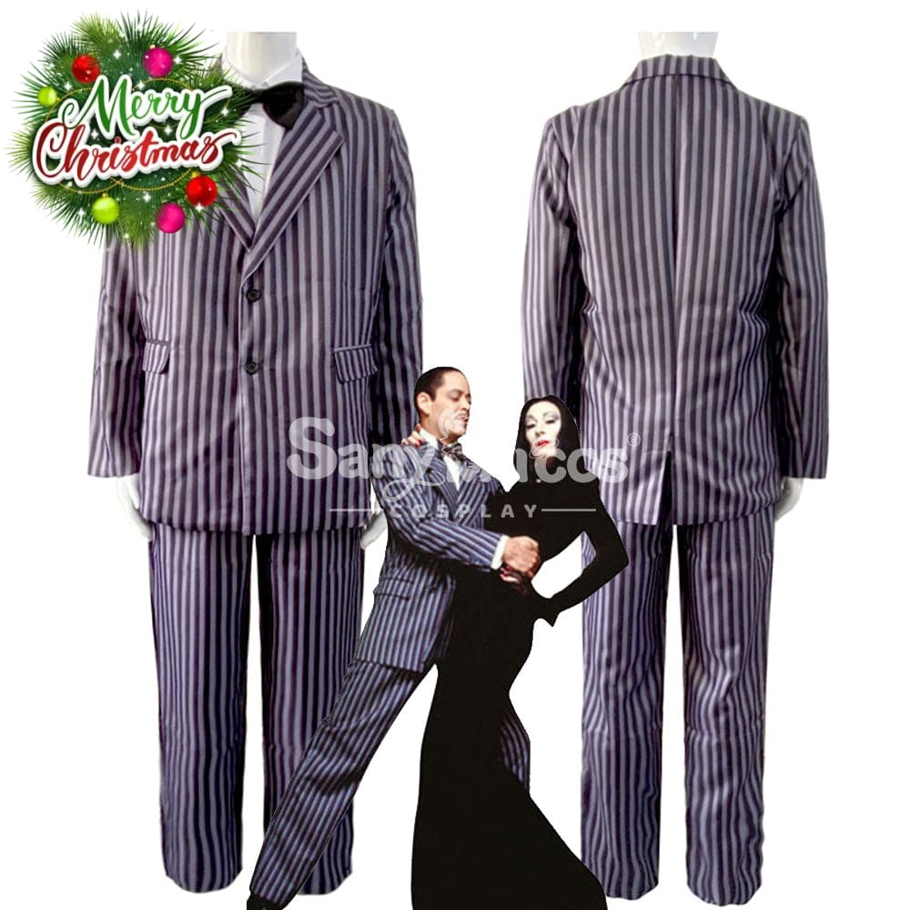 【In Stock】Movie The Addams Family Cosplay Gomez Costume Costumes
