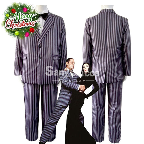【In Stock】Movie The Addams Family Cosplay Gomez Costume Costumes