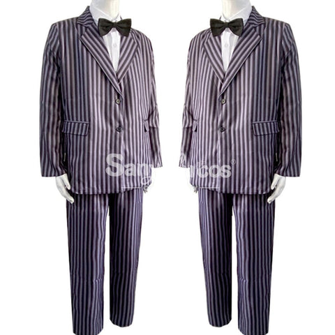 【In Stock】Movie The Addams Family Cosplay Gomez Costume Costumes