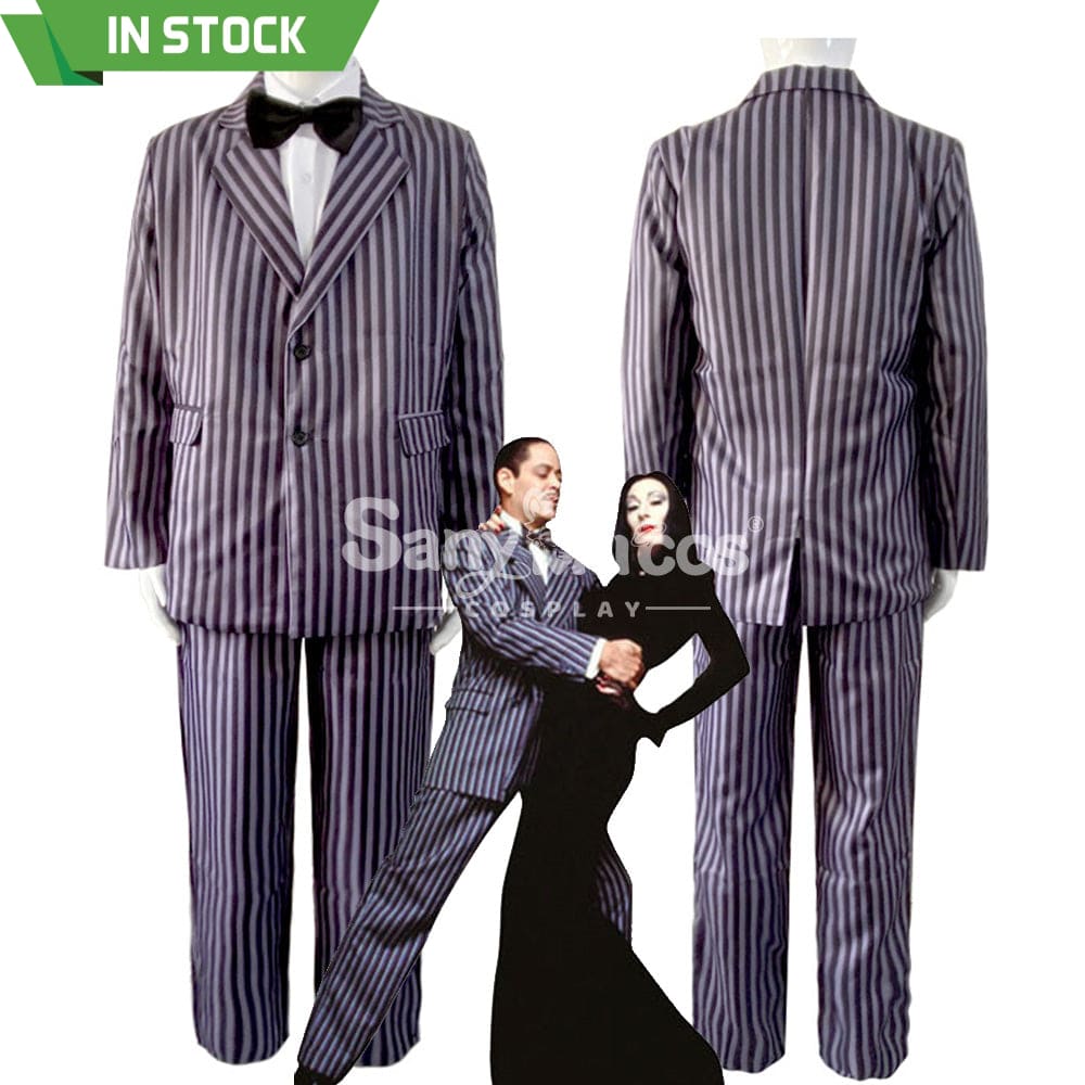 【In Stock】Movie The Addams Family Cosplay Gomez Costume Costumes