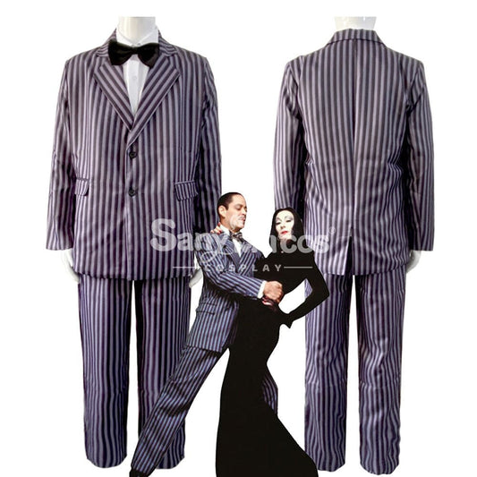 【In Stock】Movie The Addams Family Cosplay Gomez Costume Costumes 1000