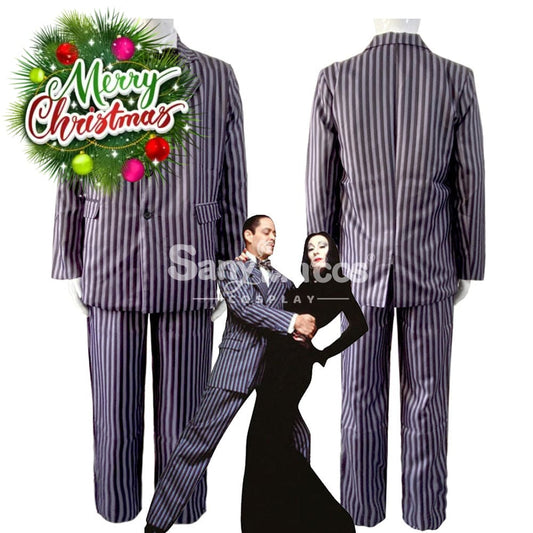 【In Stock】Movie The Addams Family Cosplay Gomez Costume Costumes 1000