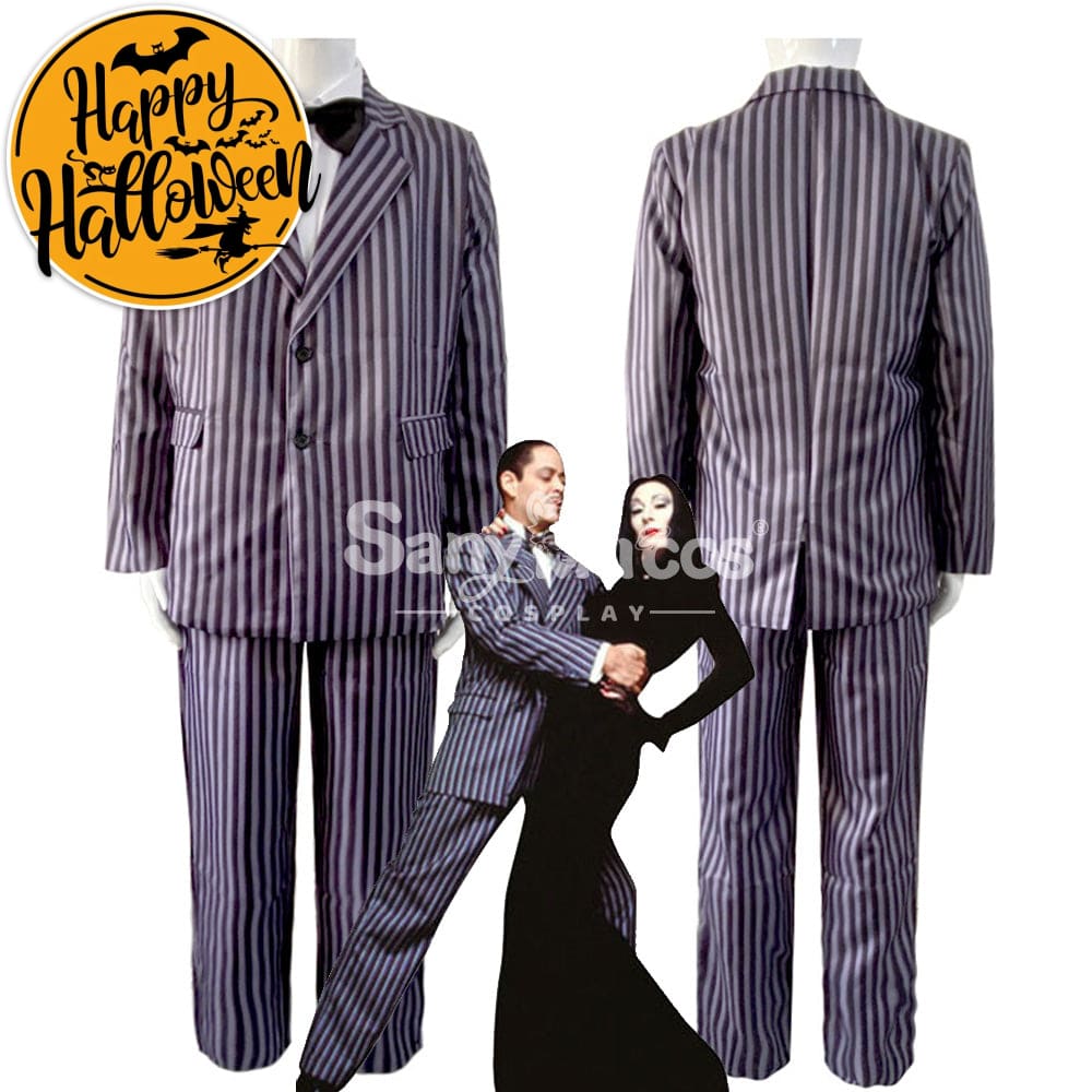 【In Stock】Movie The Addams Family Cosplay Gomez Costume Costumes