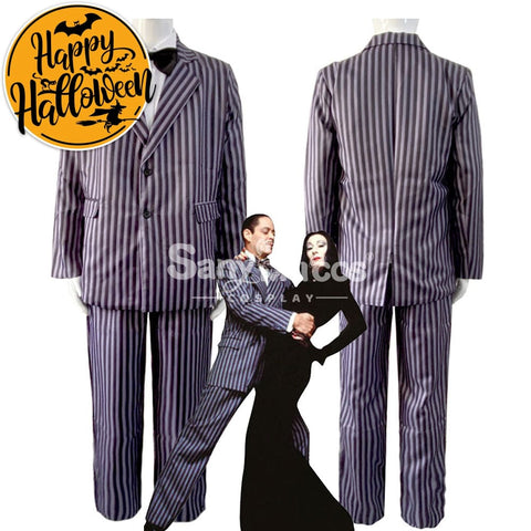 【In Stock】Movie The Addams Family Cosplay Gomez Costume Costumes