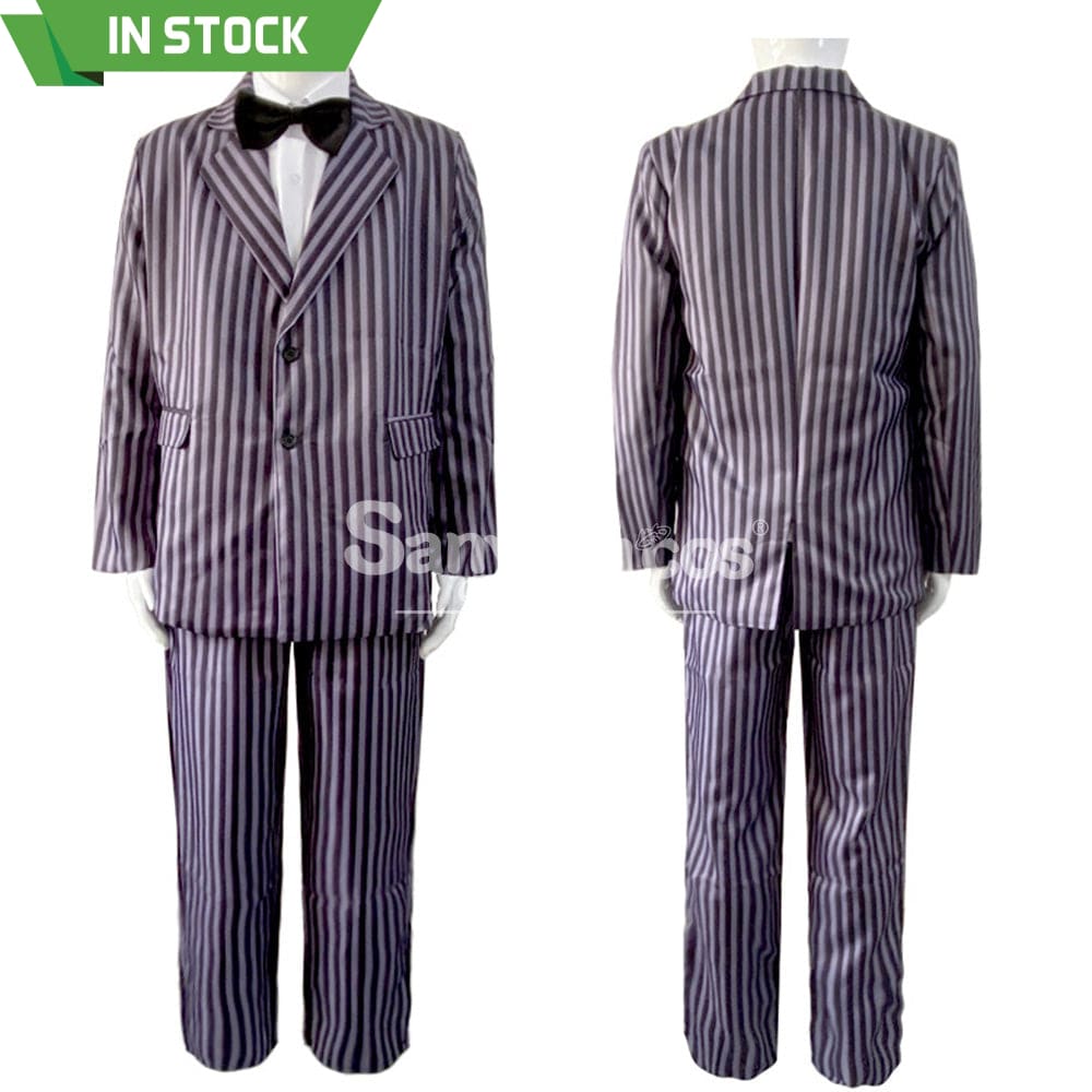 【In Stock】Movie The Addams Family Cosplay Gomez Costume Costumes