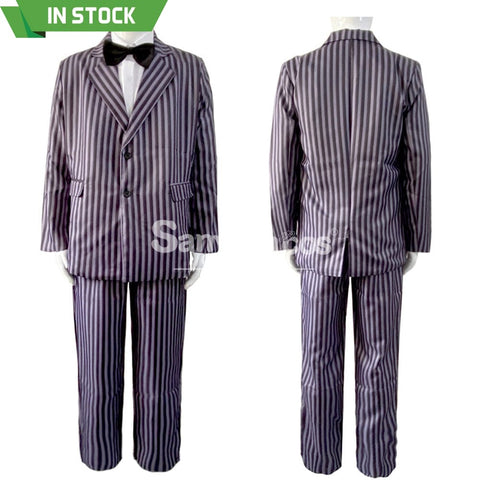 【In Stock】Movie The Addams Family Cosplay Gomez Costume Costumes