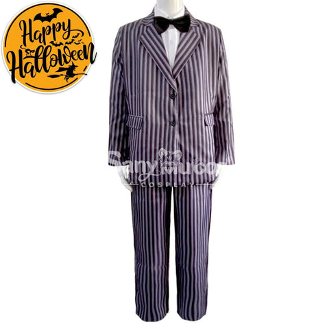 【In Stock】Movie The Addams Family Cosplay Gomez Costume Costumes