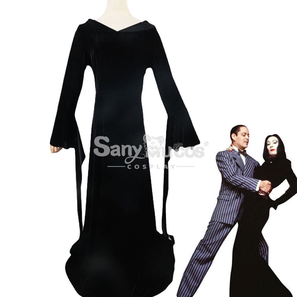 【In Stock】Movie The Addams Family Cosplay Morticia Costume Costumes