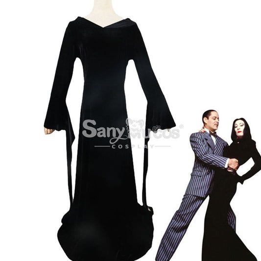 【In Stock】Movie The Addams Family Cosplay Morticia Costume Costumes 1000