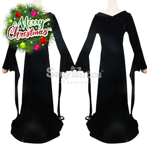 【In Stock】Movie The Addams Family Cosplay Morticia Costume Costumes