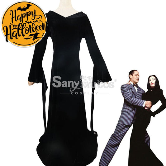 【In Stock】Movie The Addams Family Cosplay Morticia Costume Costumes 1000