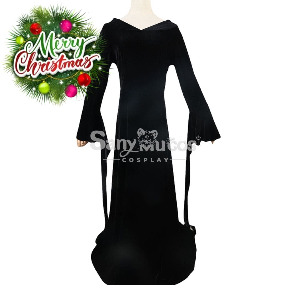 【In Stock】Movie The Addams Family Cosplay Morticia Costume Costumes