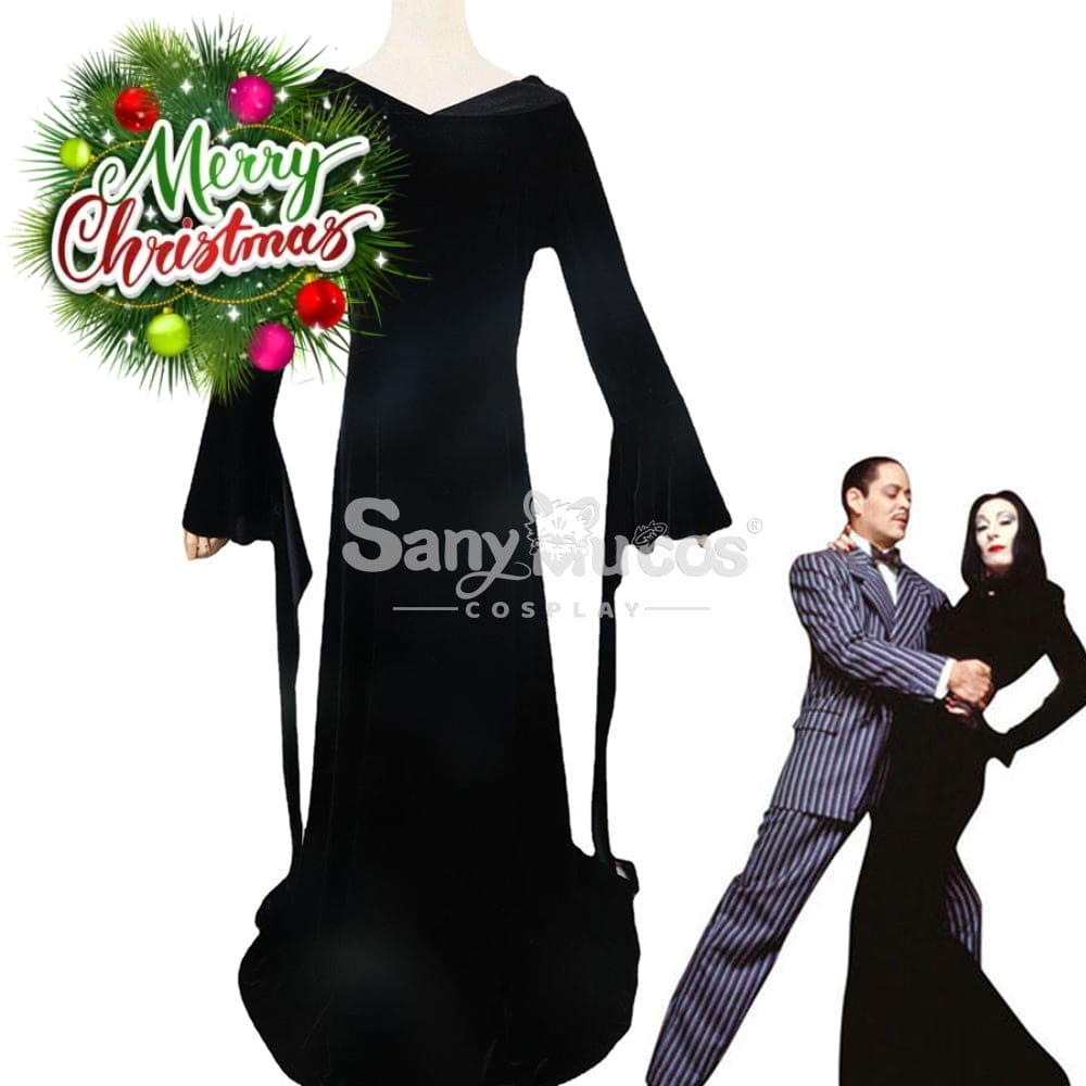 【In Stock】Movie The Addams Family Cosplay Morticia Costume Costumes