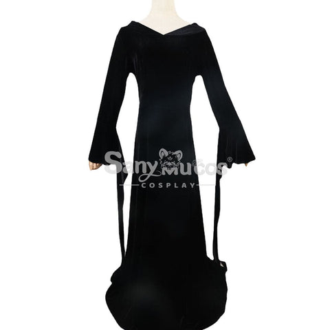 【In Stock】Movie The Addams Family Cosplay Morticia Costume Costumes