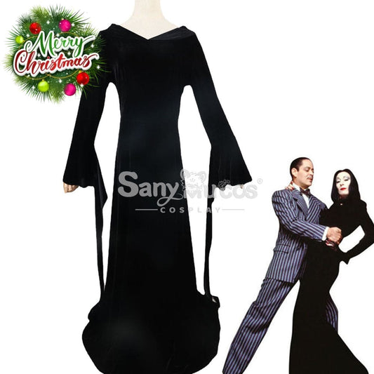 【In Stock】Movie The Addams Family Cosplay Morticia Costume Costumes 1000