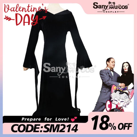 【In Stock】Movie The Addams Family Cosplay Morticia Costume Costumes