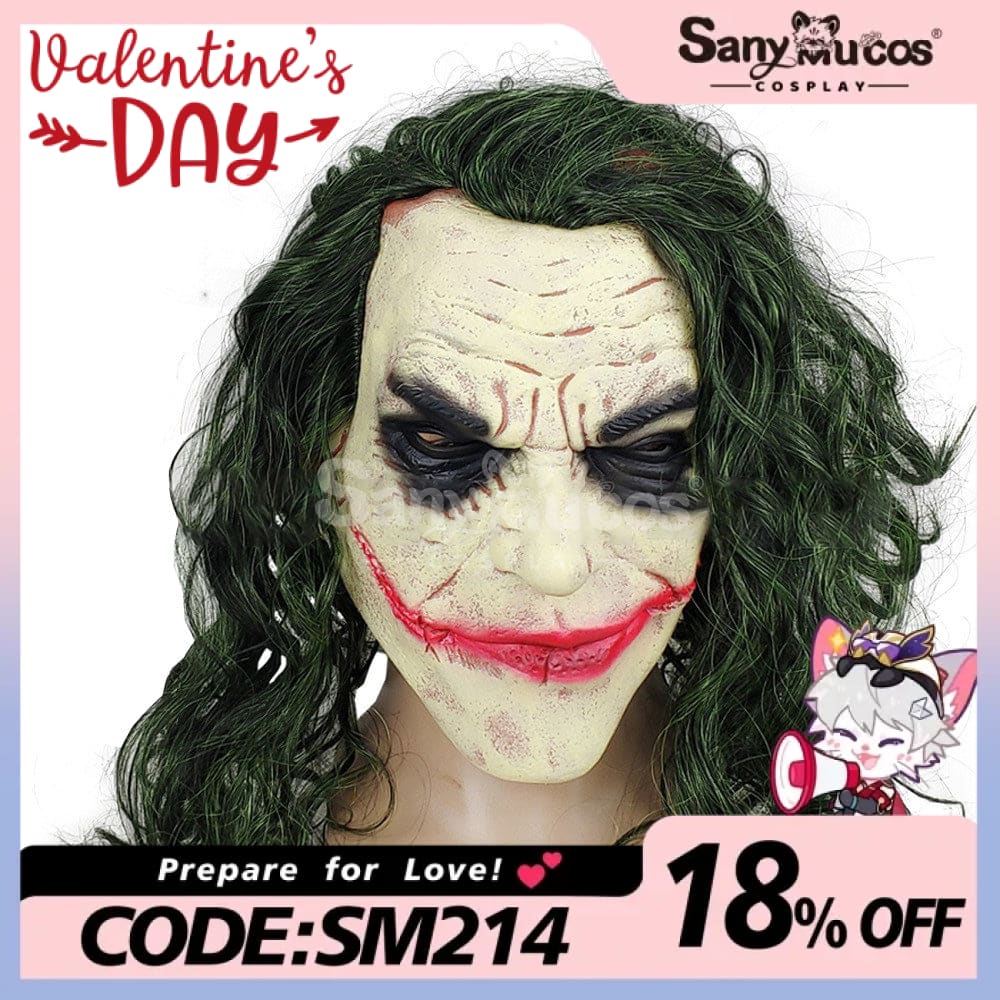 【In Stock】Movie The Dark Knight Cosplay Joker Mask Props Prop