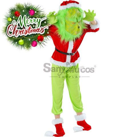 【In Stock】Movie The Grinch Cosplay Costume Kid Size Costumes