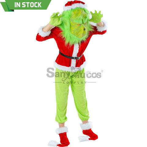 【In Stock】Movie The Grinch Cosplay Costume Kid Size Costumes