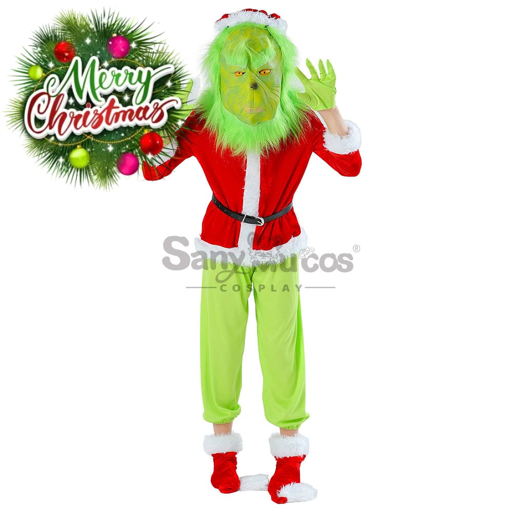 【In Stock】Movie The Grinch Cosplay Costume Kid Size Costumes