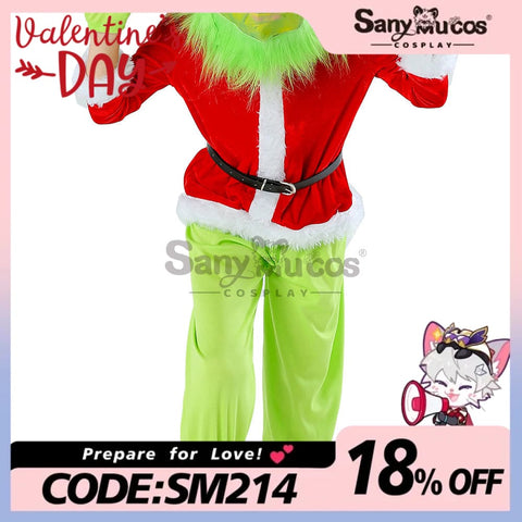 【In Stock】Movie The Grinch Cosplay Costume Kid Size Costumes