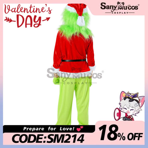 【In Stock】Movie The Grinch Cosplay Costume Kid Size Costumes