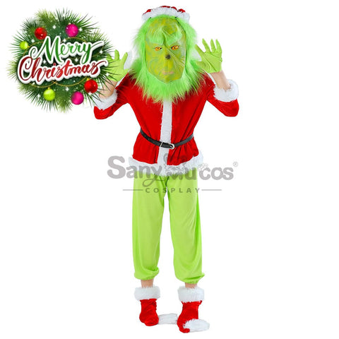 【In Stock】Movie The Grinch Cosplay Costume Kid Size Costumes