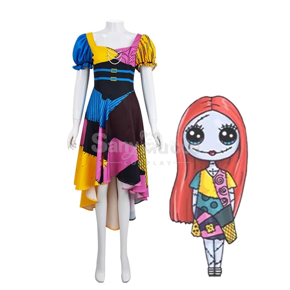 【In Stock】Movie The Nightmare Before Christmas Cosplay Sally Costume Costumes