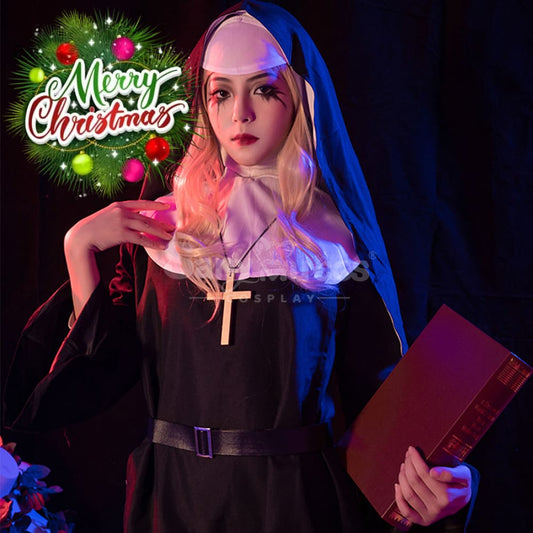 【In Stock】Movie The Nun Cosplay Valak (Black) Costume Costumes 1000