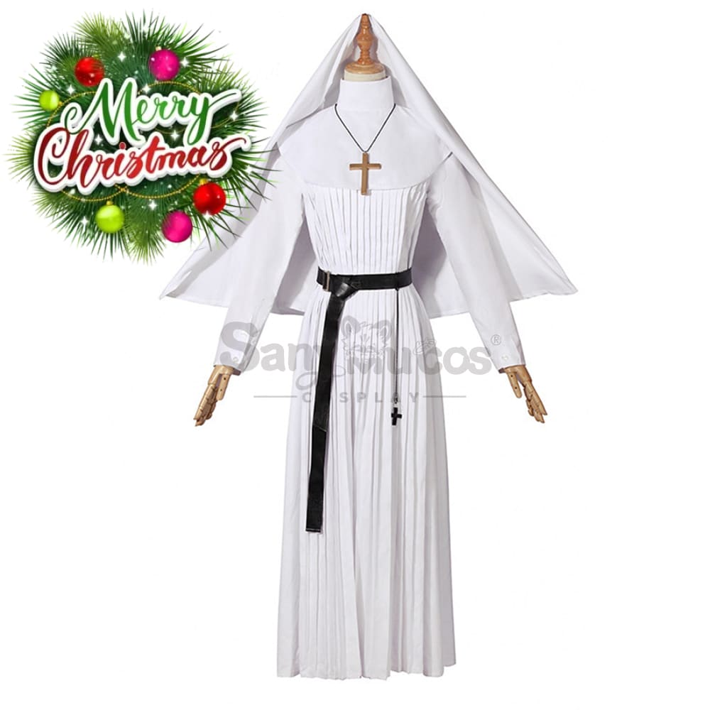 【In Stock】Movie The Nun Cosplay Valak (White) Costume Costumes