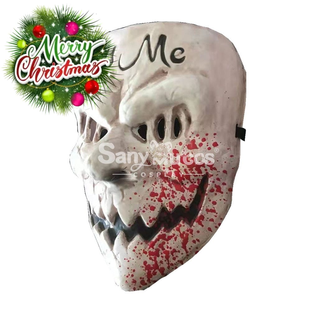 【In Stock】Movie The Purge Cosplay Kiss Me Mask Props Prop