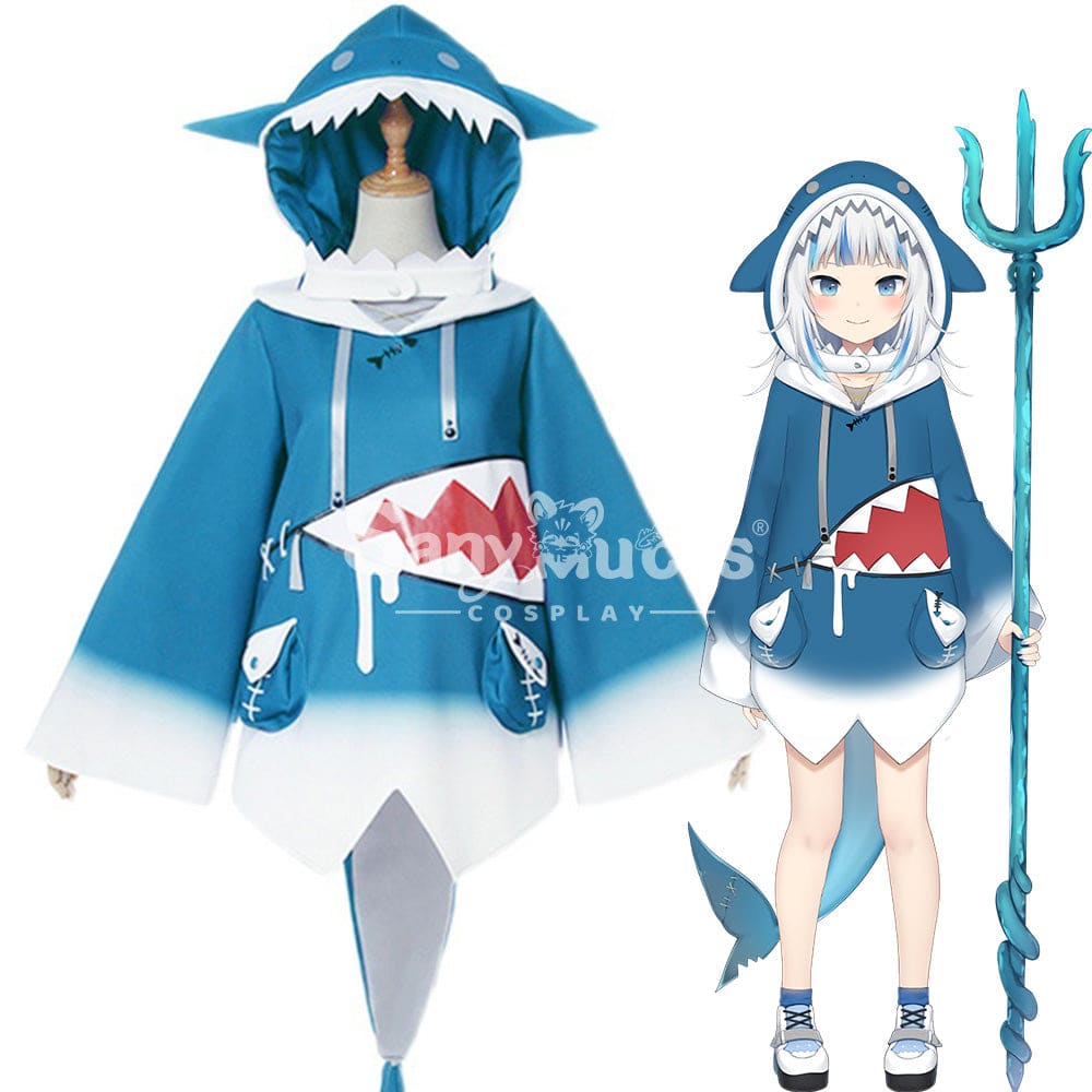 【In Stock】Nijisanji Cosplay Vtuber Gawr Gura Costume Costumes