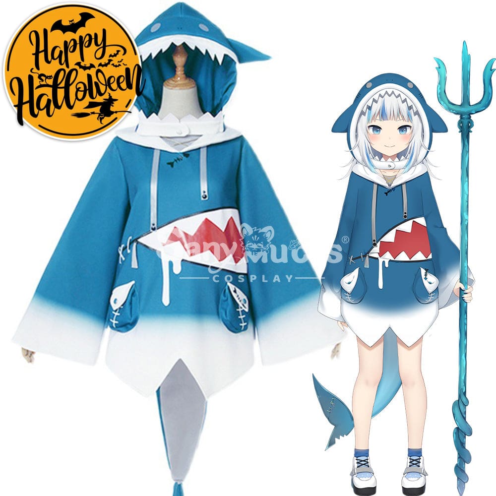 【In Stock】Nijisanji Cosplay Vtuber Gawr Gura Costume Costumes